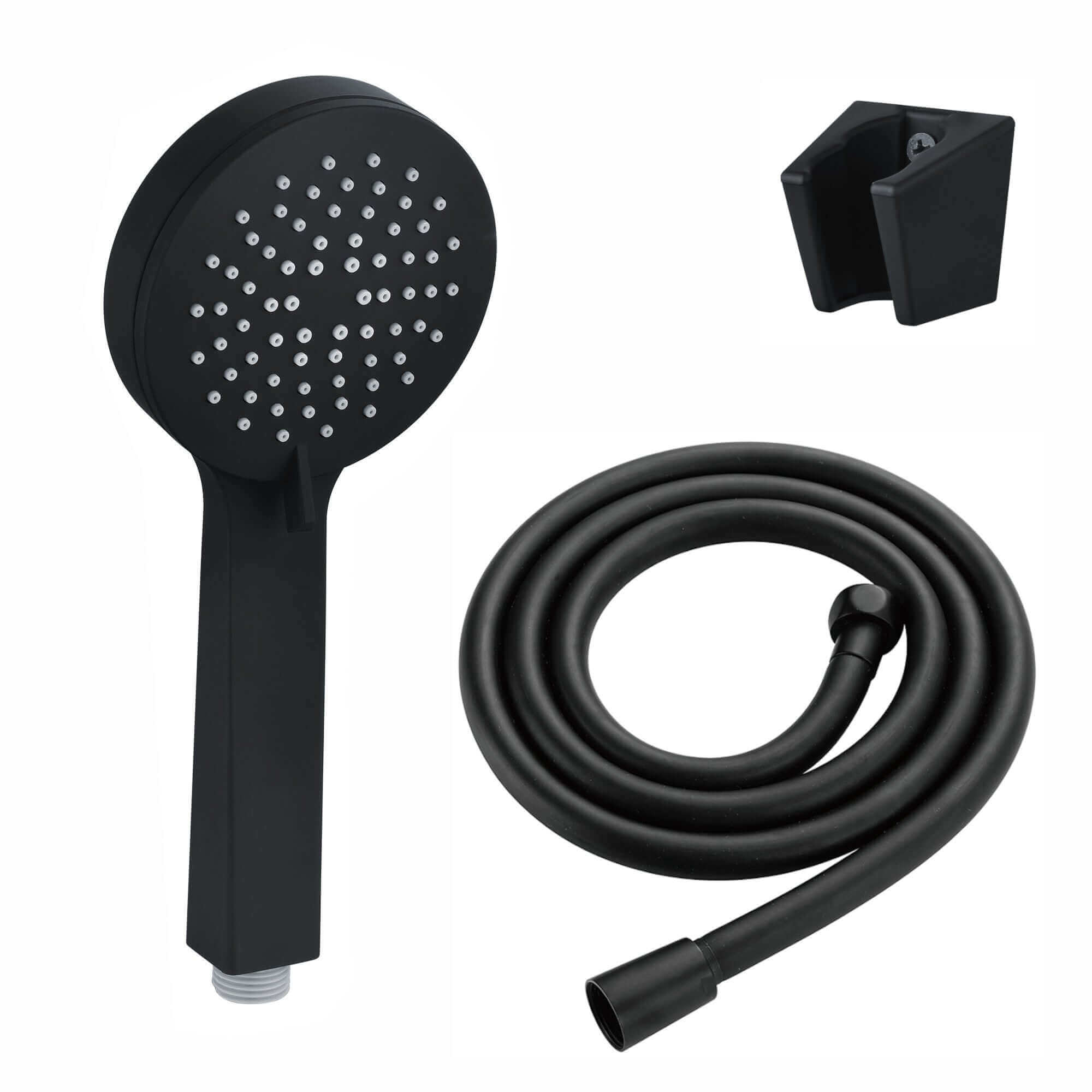 Buy Contemporary 3 Function Hand Shower Kit Incl. Hose And Wall Bracket - Black Online UK | HOUSE OF ENKI